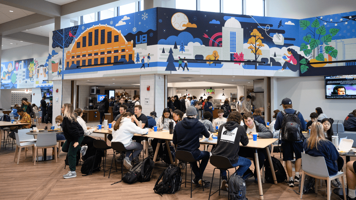 Photo of dining hall on Butler's campus